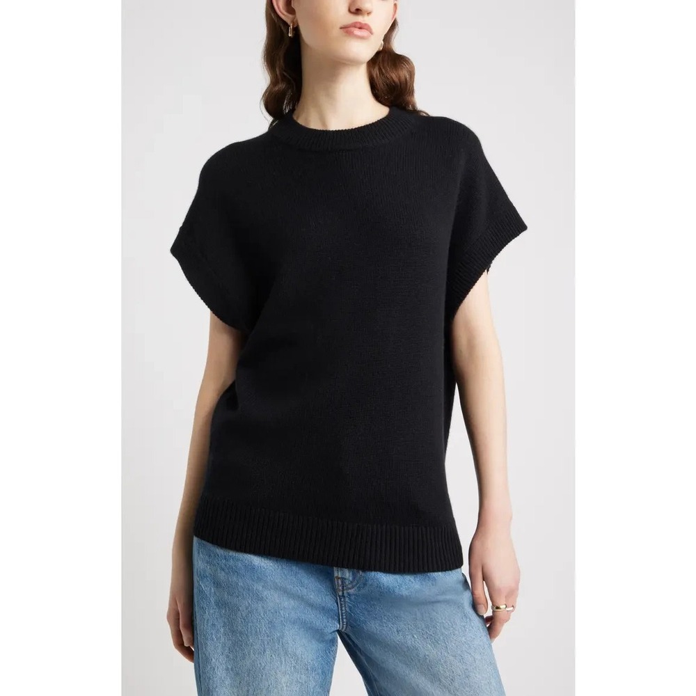 Nordstrom Cap Sleeve Wool & Cashmere Sweater Size S